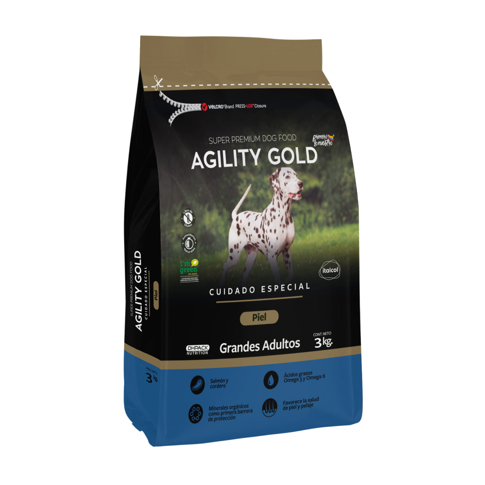 Comida Perro Agility Gold Adulto Razas Grandes Piel - Image 3
