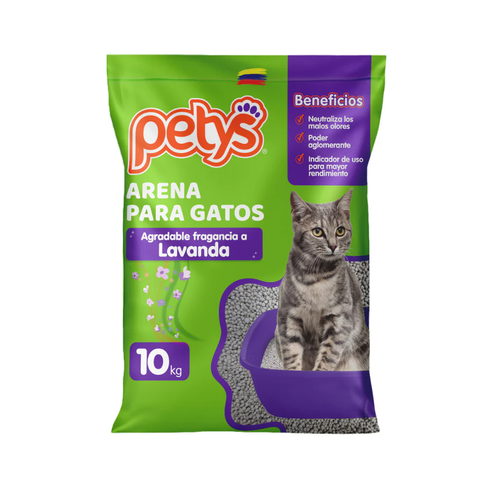 Arena para gato Petys con Fragancia Lavanda - Image 2