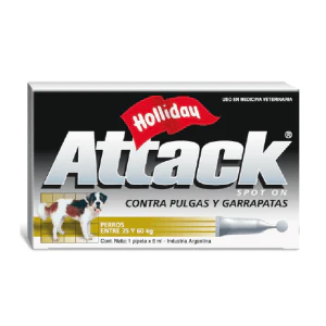 Antipulgas Y Garrapatas Perro Attack De 35 A 60 Kilos