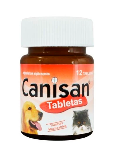 Desparasitante  Perro Y Gato Canisan Fco X 12 Tab