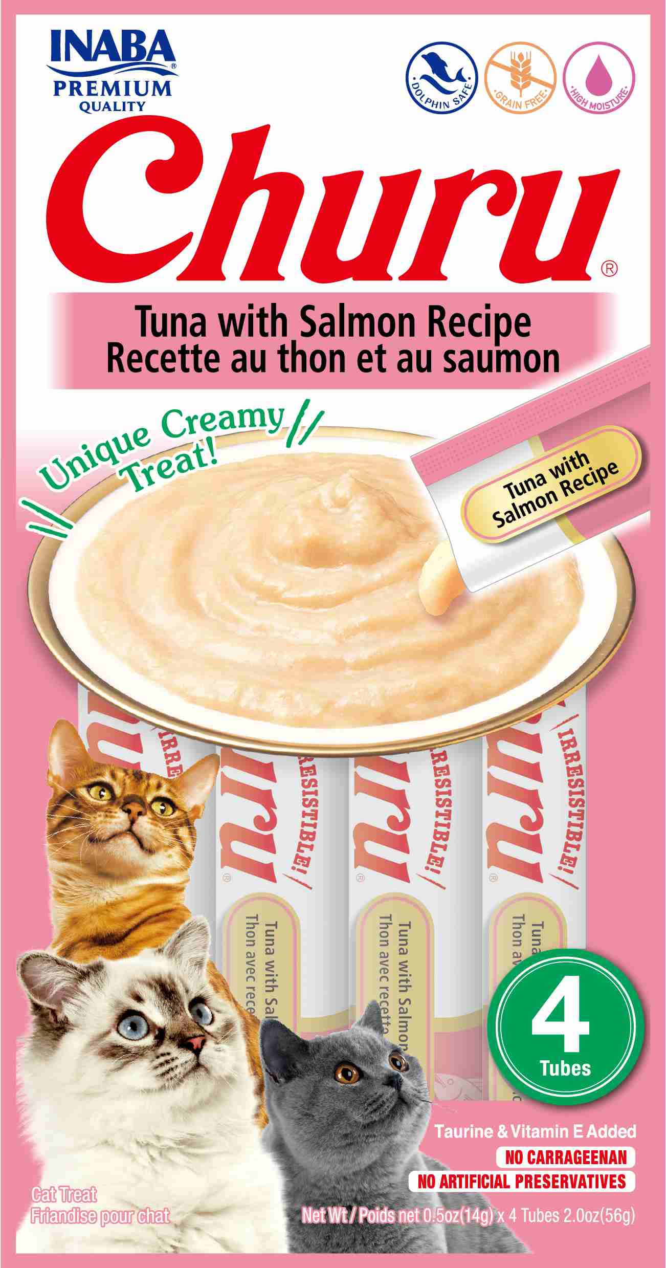 Snack Para Gato Churu Receta De Atún Con Salmón 4pk