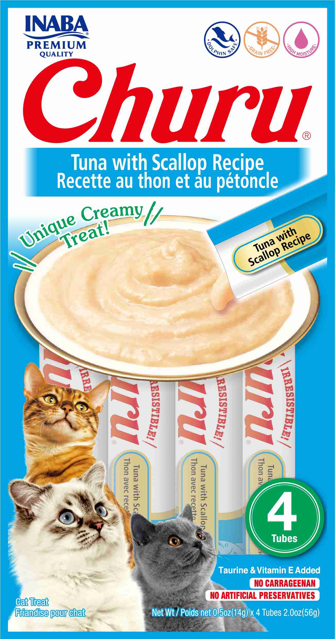 Snack Para Gato Churu Receta De Atún Con Vieira 4pk