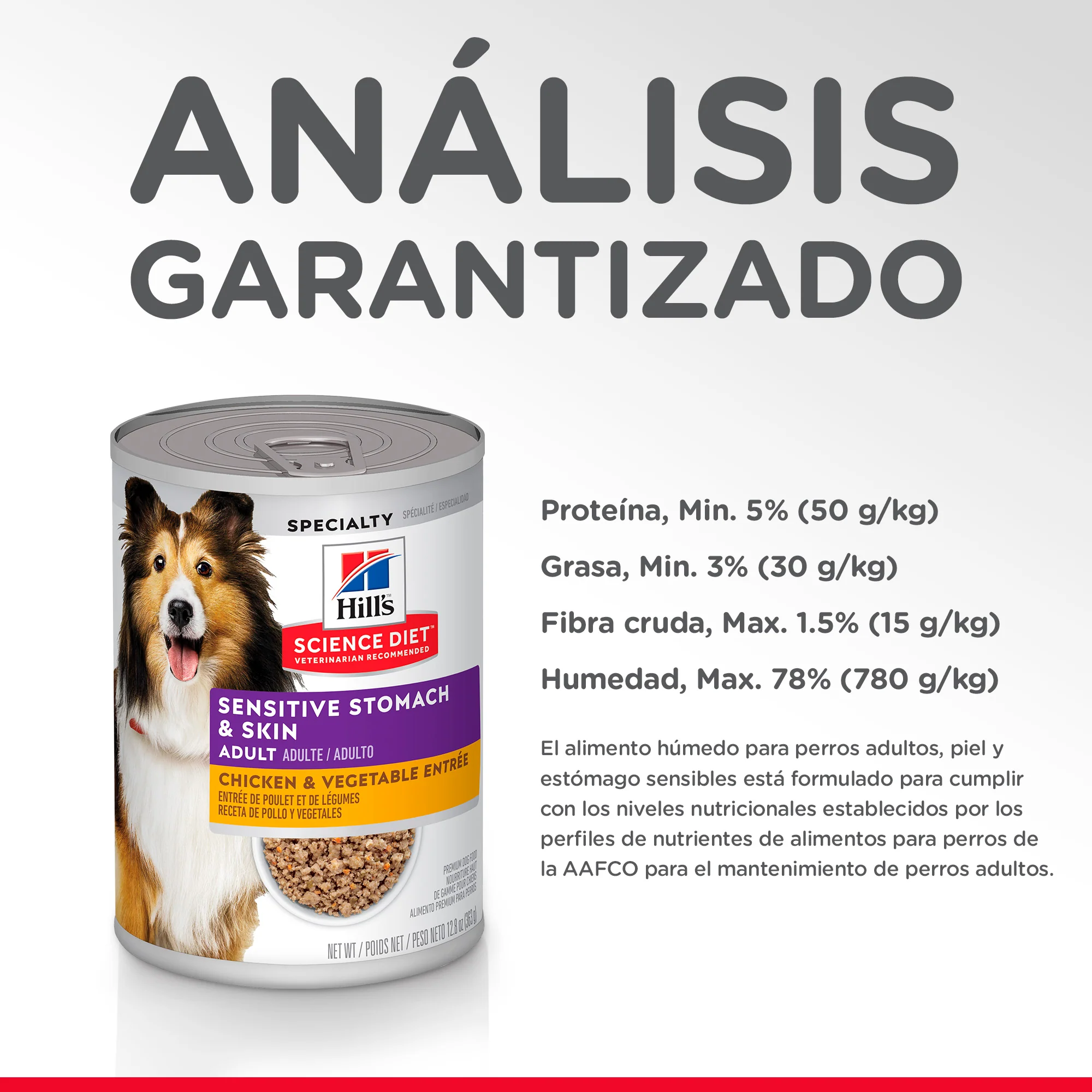 Comida Húmeda para perro Hills Adulto Estomago y piel - Image 3