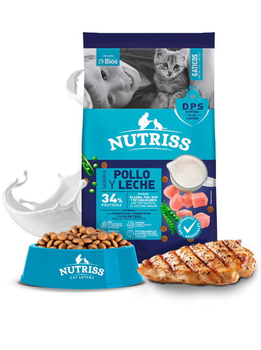 Comida Para Gaticos Nutriss Pollo Leche