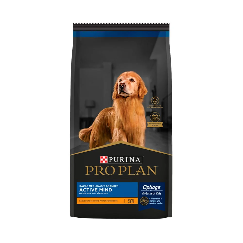 Comida Perro Pro Plan Adulto Active Mind Razas Medianas 3Kg