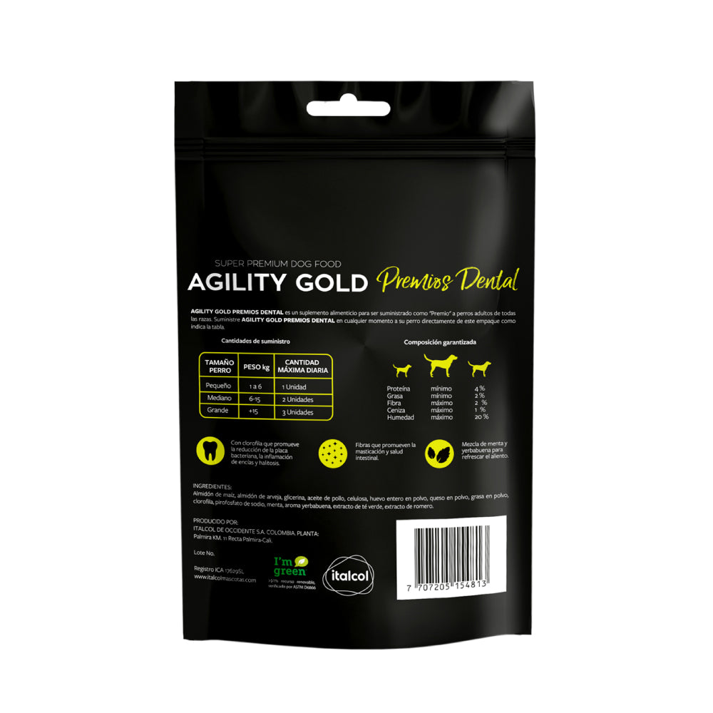 Snack Para Perro Agility Gold Premios Dental X 150 Gr - Image 2