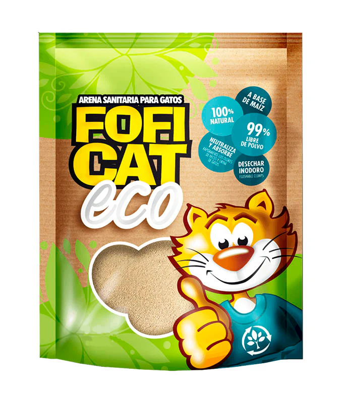 Arena Fofi Cat Eco A Base De Maiz 2.27 Kg