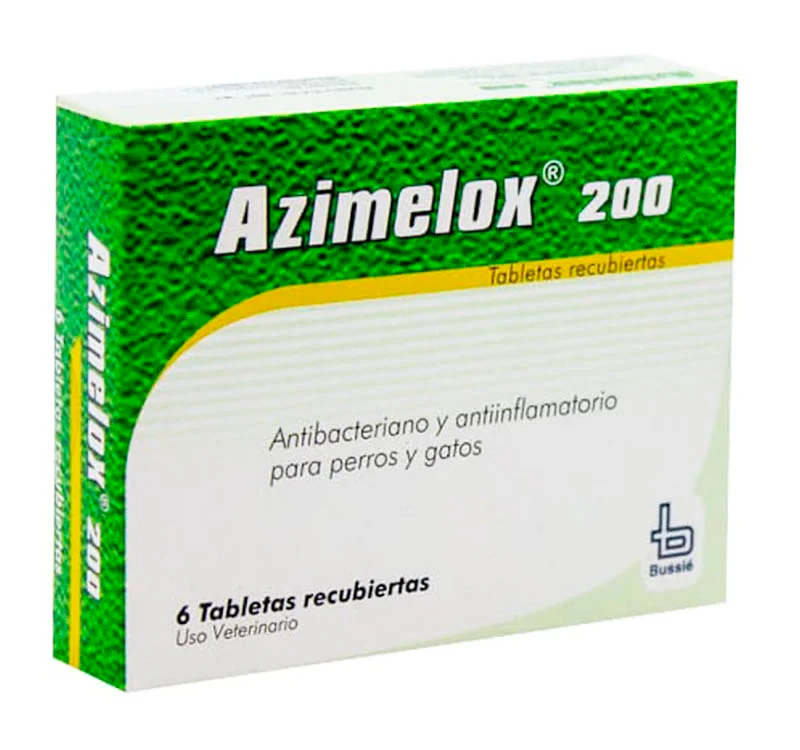 Medicamento Perro Y Gato Azimelox 200 Mg Sobre X 6 Tab