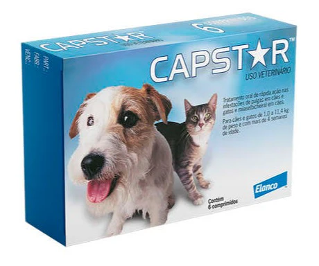 Medicamento Perro Y Gato Capstar 11.4 Mg Caja X 6 Tab