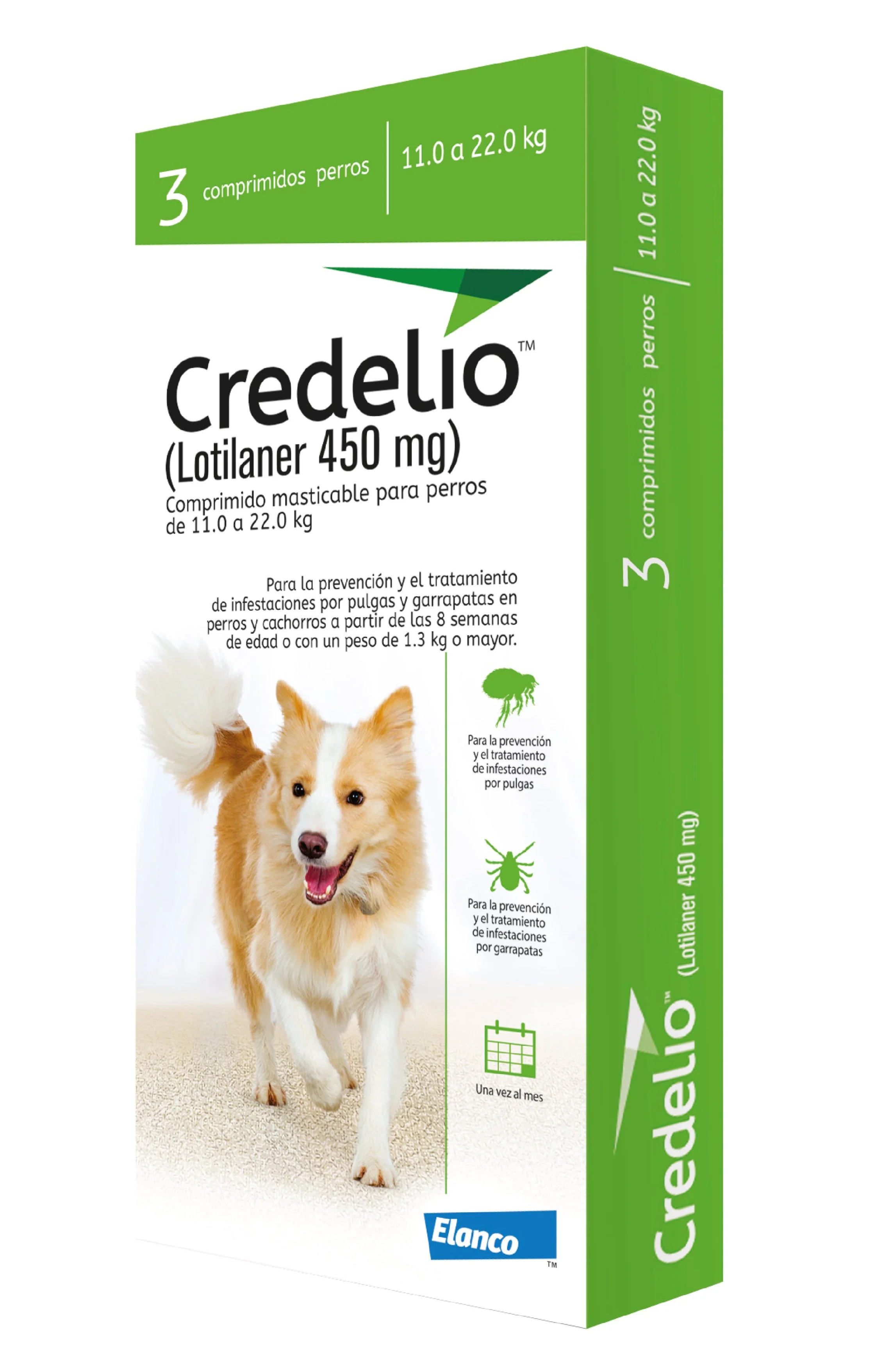 Antipulgas Y Garrapatas Para Perro Credelio(11 - 22 Kg)