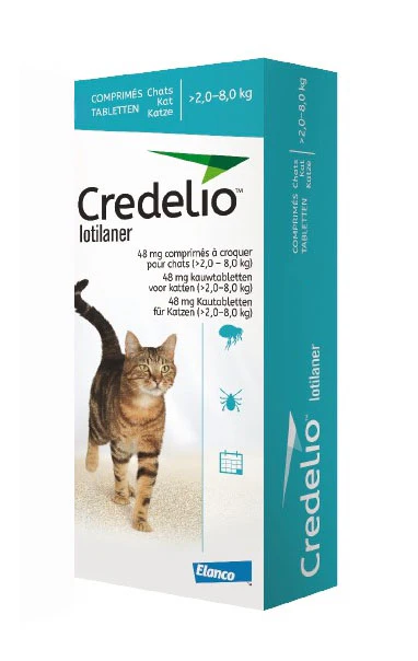 Antipulgas Y Garrapatas Para Gato Credelio (2 - 8 Kg) X 3