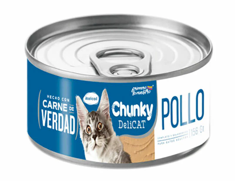 Comida Húmeda Para Gato Chunky Delicat Pollo Lata 156g - Image 2