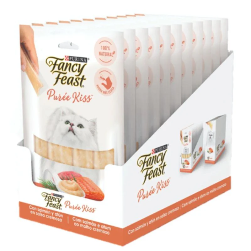Comida Húmeda Para Gato Fancy Feast Puree Kiss atun - Image 4