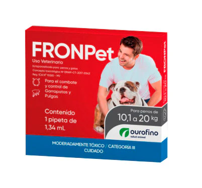 Antipulgas Y Garrapatas Perro Fronpet (10.1 - 20 Kl)