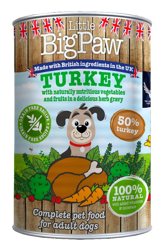 Comida Húmeda Para Perro Little Big Paw Dog Pavo 390g