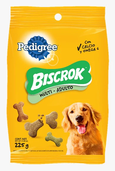 Snack Para Perro Adulto Pedigreengalleta Biscrok Multi 225g