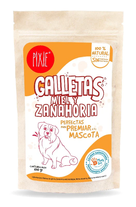Snack Para Perro Pixie Galletas Miel Y Zanahoria 100 Gr