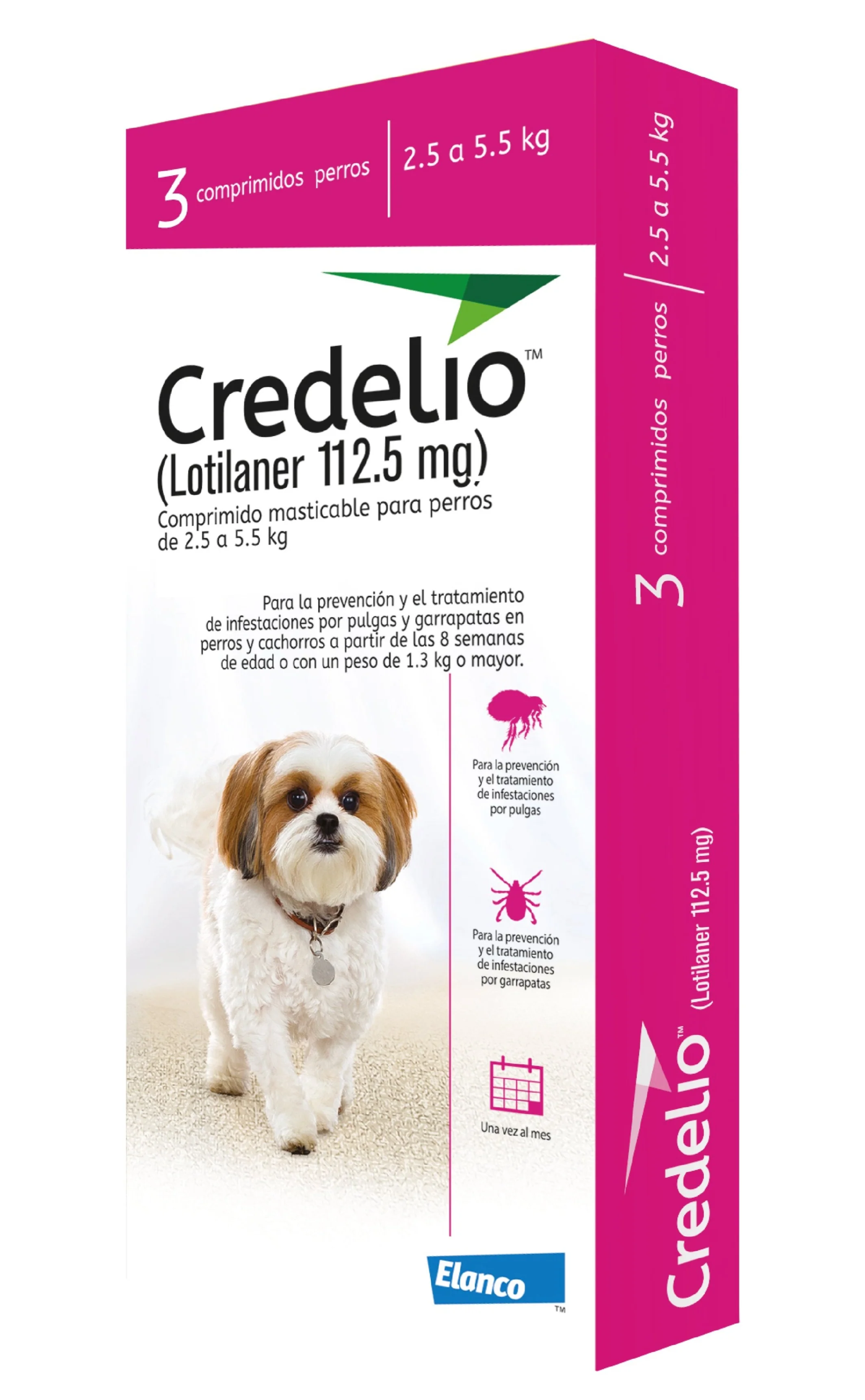 Antipulgas Y Garrapatas Perro Credelio (2.5 - 5.5 Kg)