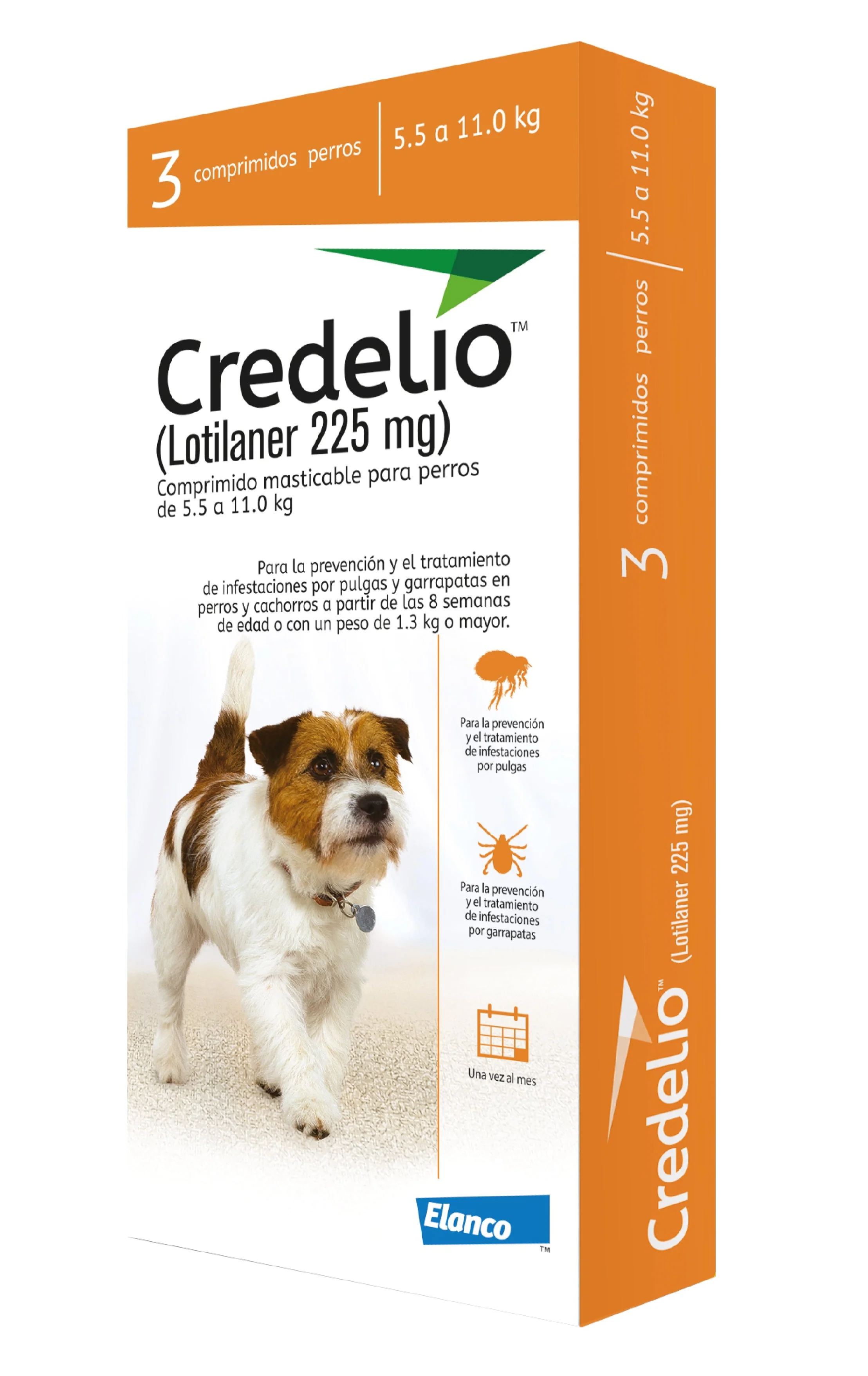 Antipulgas Y Garrapatas Perro Credelio(5.5 - 11 Kg) X3