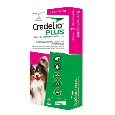 Credelio Plus 112 Mg (2.8-5.5 Kg) X 3 Tabletas