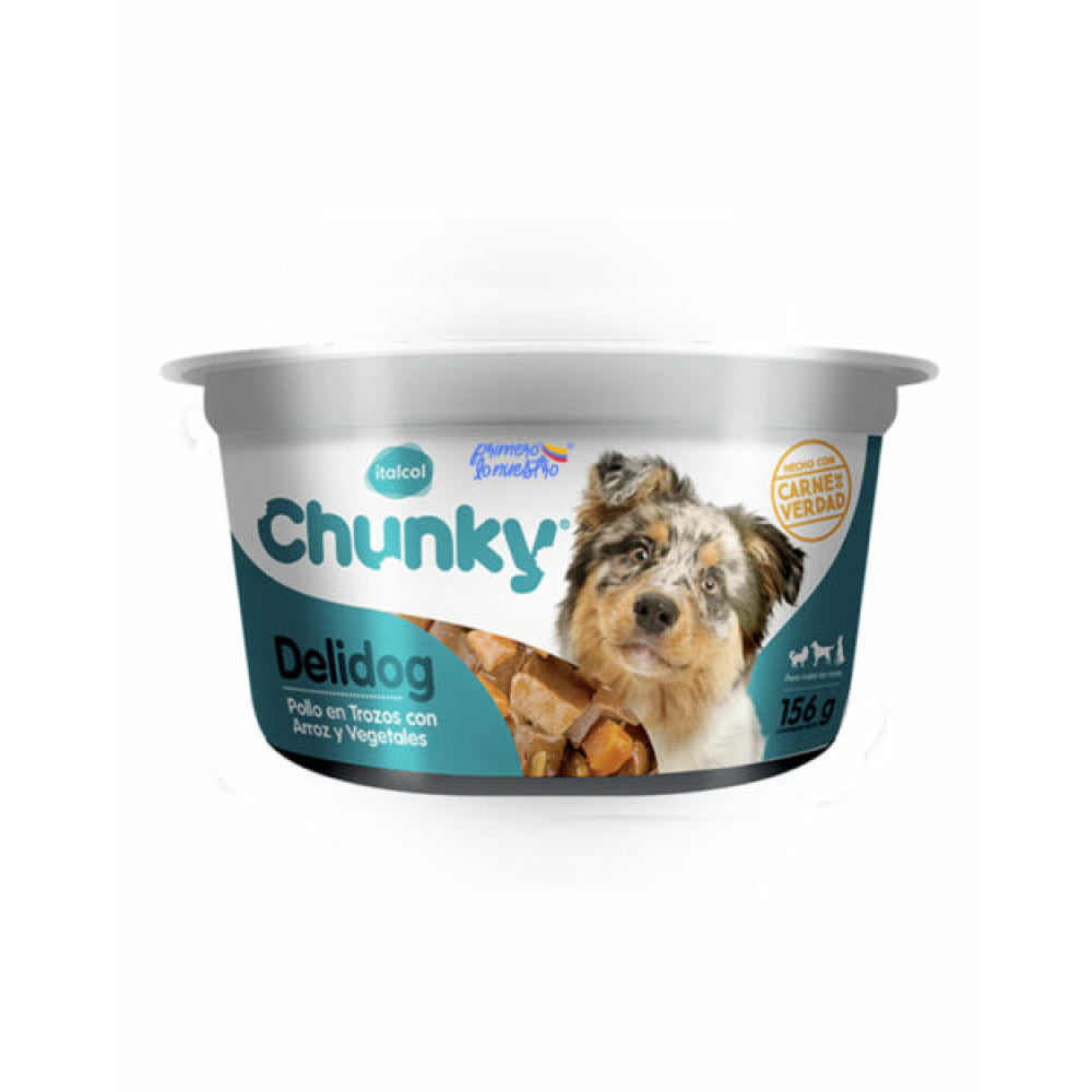 Comida Húmeda Para Perro Delidog Pote Pollo y Vegetales