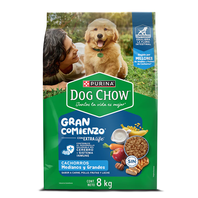 Comida Para Perro Dog Chow Cachorro Raza Mediana Grande