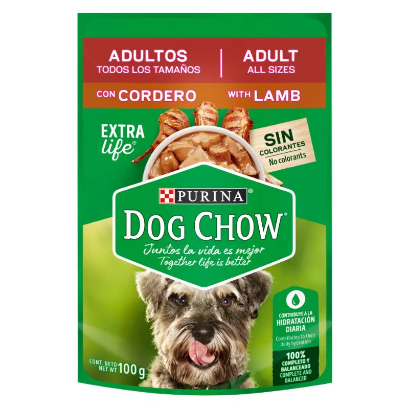 Comida Húmeda Para Perro Dog Chow Pouch Cordero