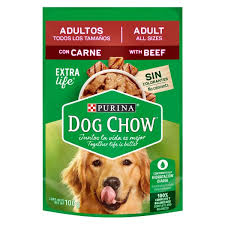 Comida Húmeda Para Perro Dog Chow Pouch Adulto Carne 85g