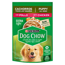 Comida Húmeda Dog Chow Pouch Cachorros Pollo 85g