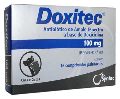 Antibiótico Doxicilina Perros Y Gatos 100Mg X 16 100 Mg