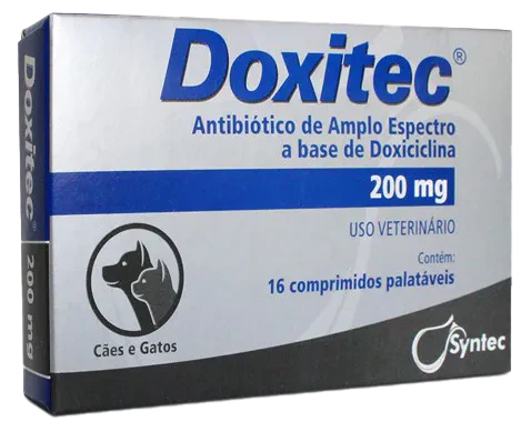 Antibiótico Doxicilina Perros Y Gatos 200Mg X 16 200 Mg