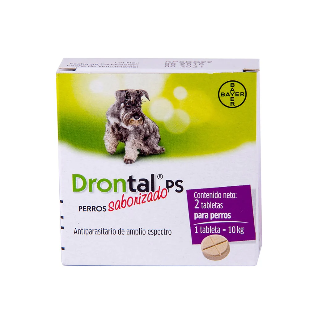 Desparasitante Perros Medianos Drontal Ps Caja X 2 Tab
