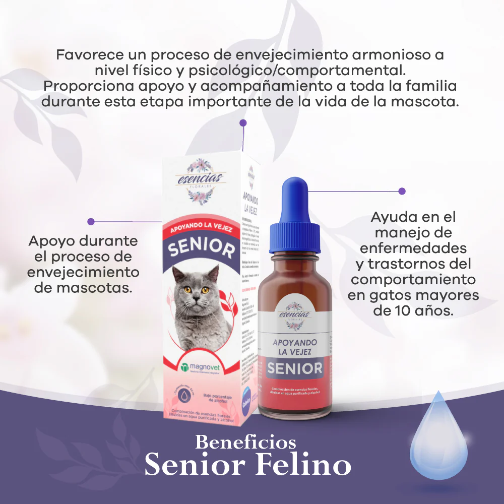 Esencia Floral Senior Felino Gotas 30Ml - Image 3