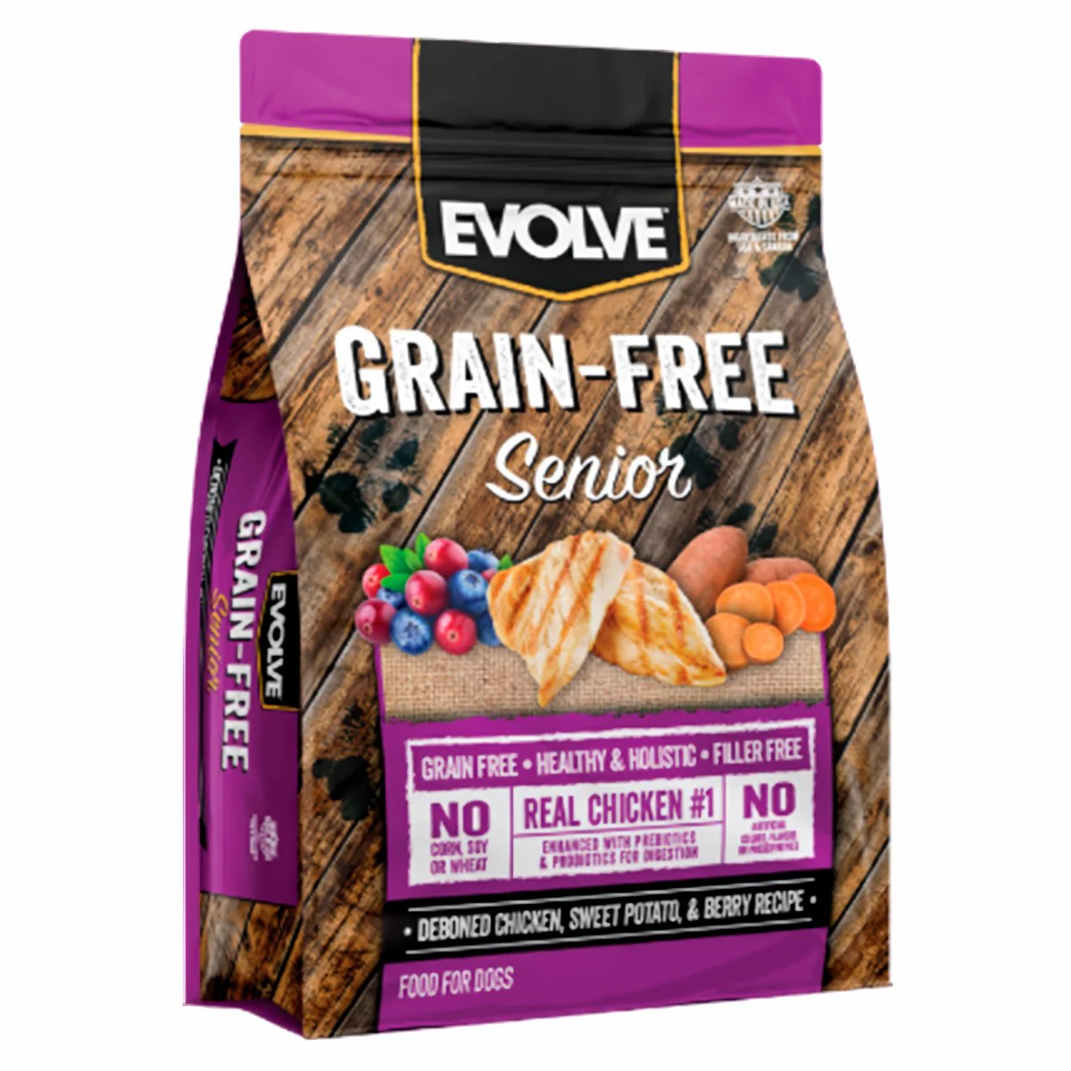 Evolve Dog Grain Free Senior Pollo 12.7Kg