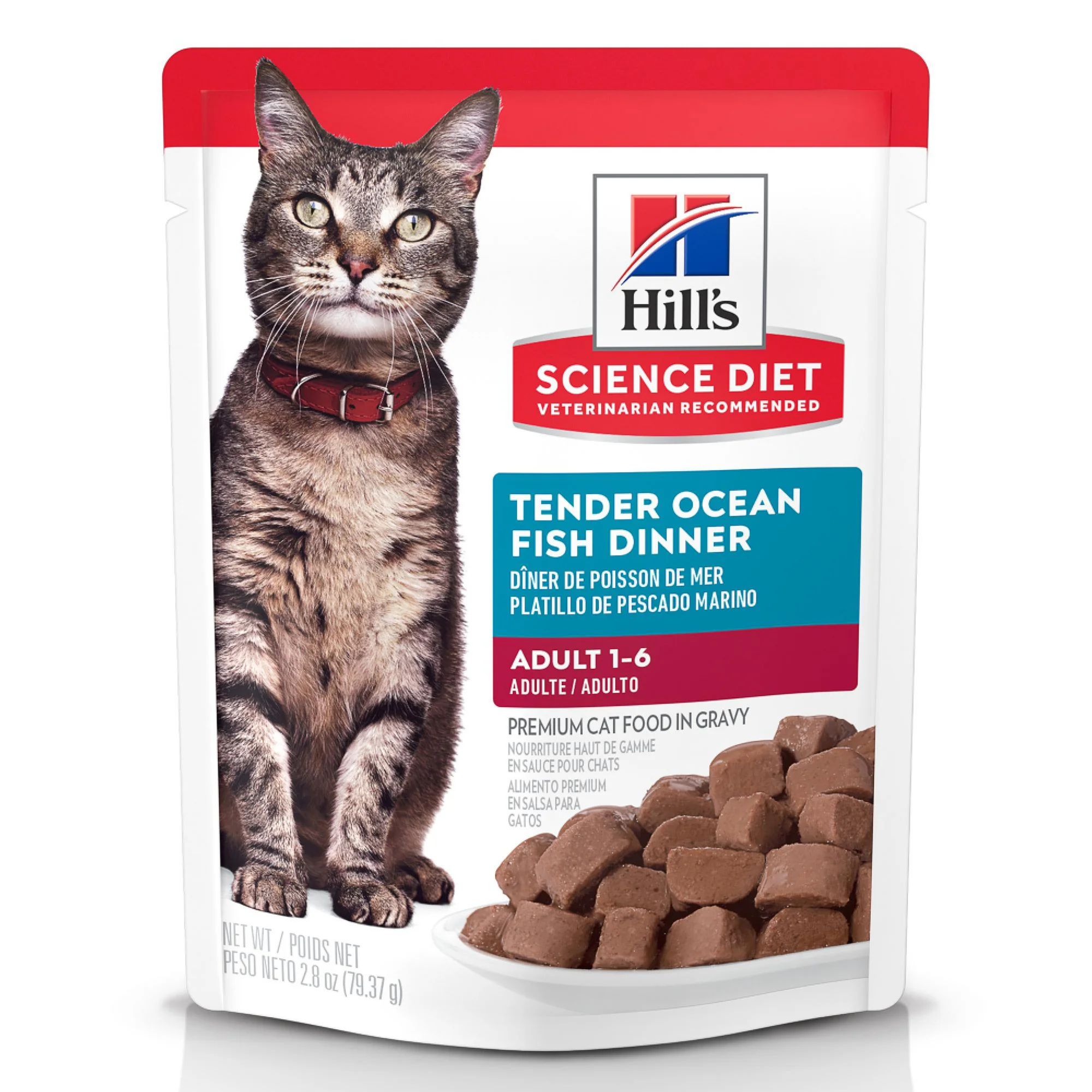 Comida húmeda para gato Feline Adult Pouch Pescado 79 g