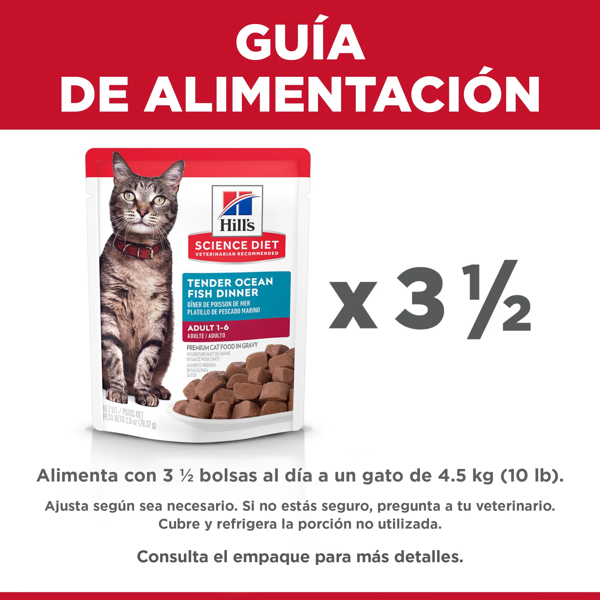 Comida húmeda para gato Feline Adult Pouch Pescado 79 g - Image 4