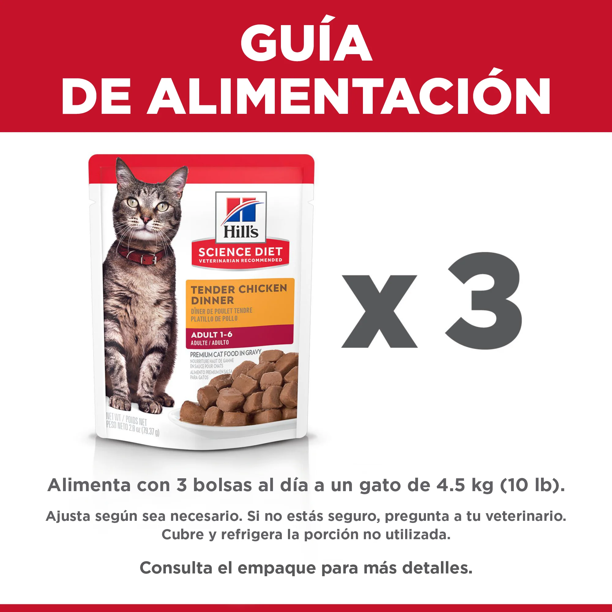 Comida húmeda para gato Feline Adulto Pouch Pollo 79 g - Image 2