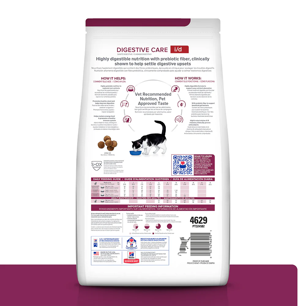 Comida para gato Hills Digestive Care i/d 4Lbs - Image 2