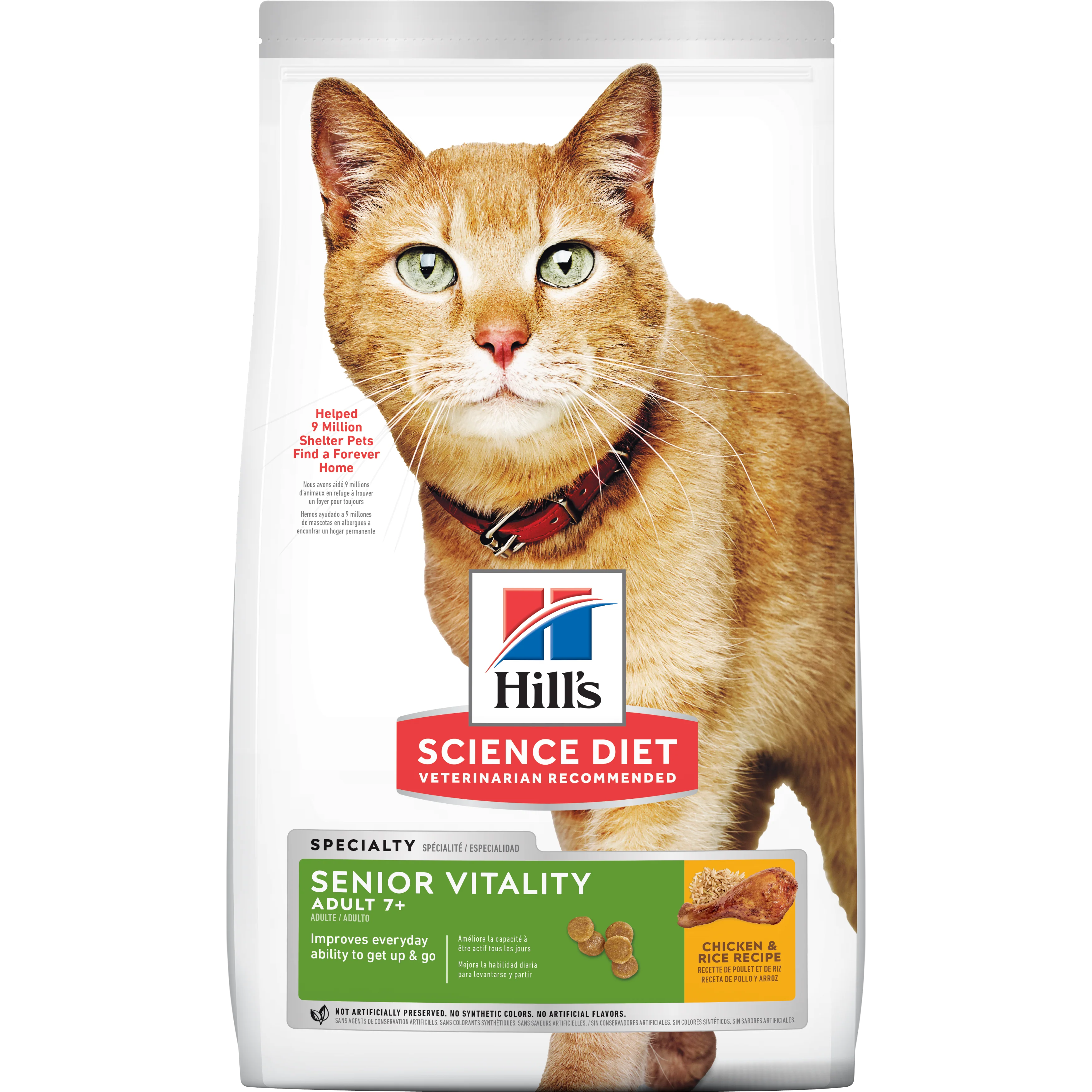 Comida para gato Hills Senior Vitality Adulto