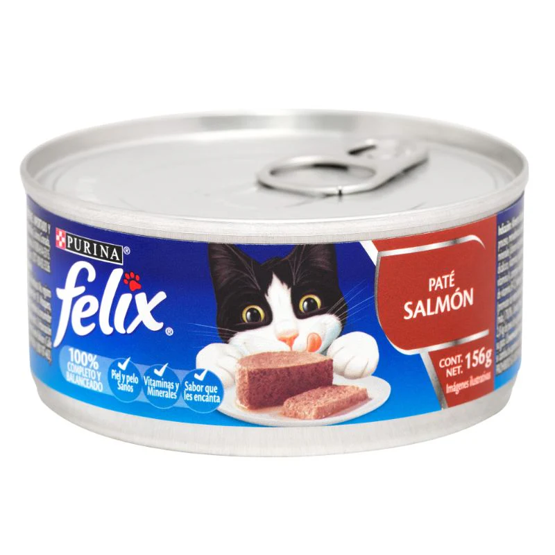 Comida Húmeda Para Gato Felix Lata Pate De Salmon