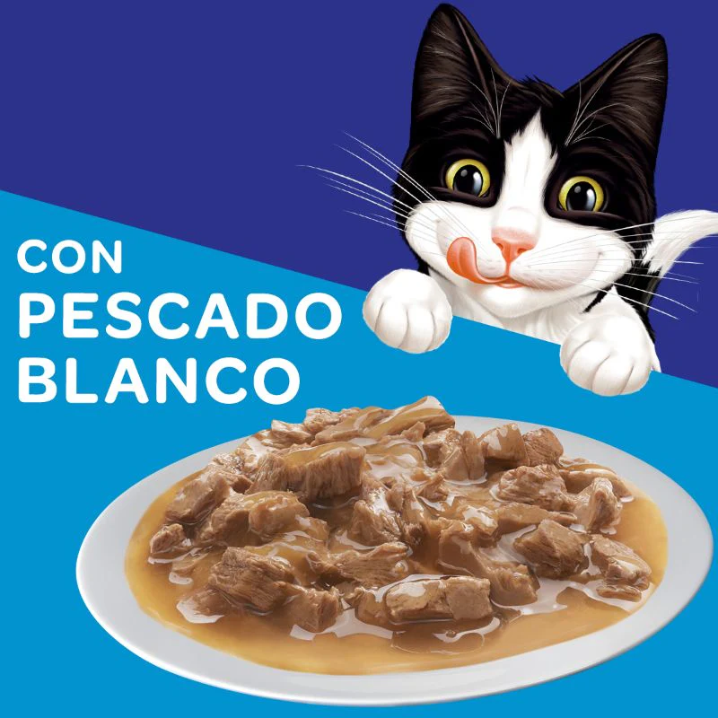 Comida Húmeda Para Gato Felix Pouch Pescado Blanco - Image 3