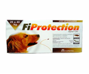 Antipulgas Y Garrapatas Perro Fiprotection Bp 20 - 40 Kg