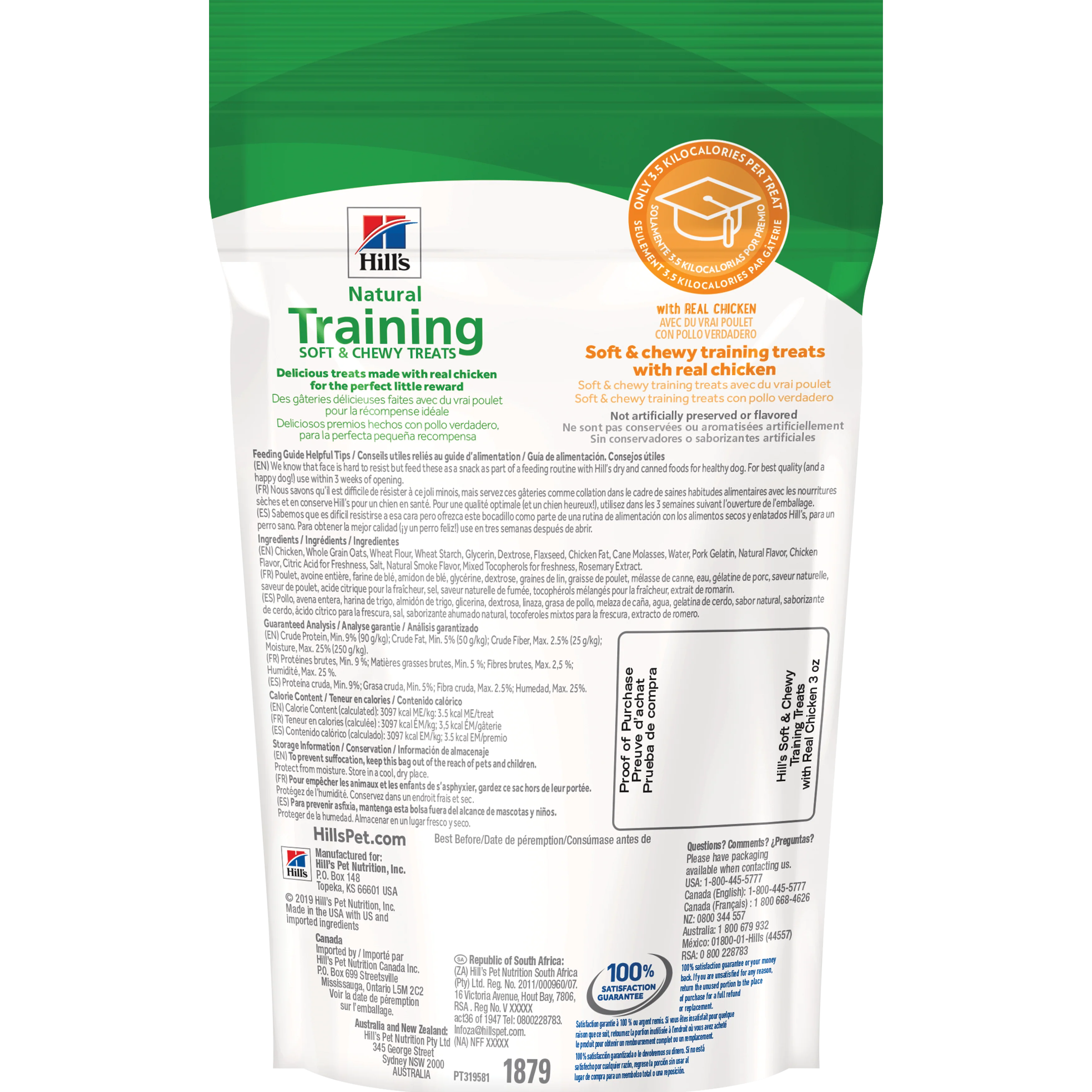 Snack para perro Hills Training Treats Chicken 3Onz - Image 2