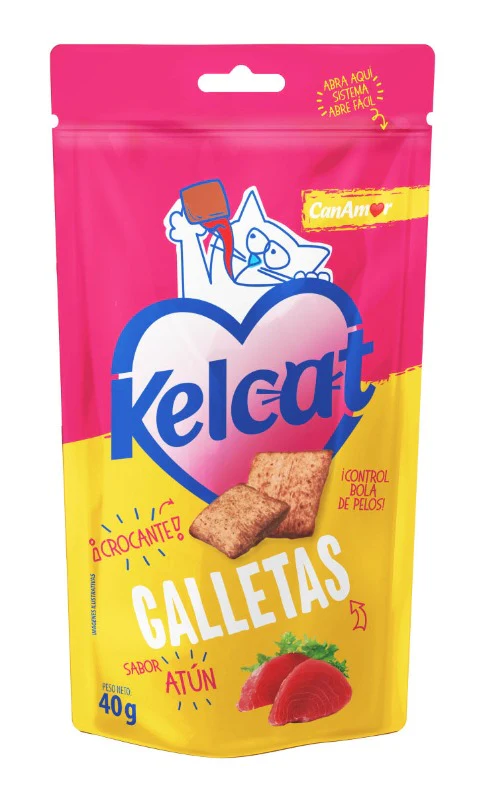 Snack Para Gato Galletas Kelcat Canamor Atún X 40 Gr