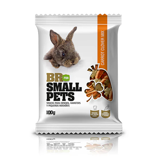 Snack Para Perro Galletas Small Pets Carrot Clover 100g