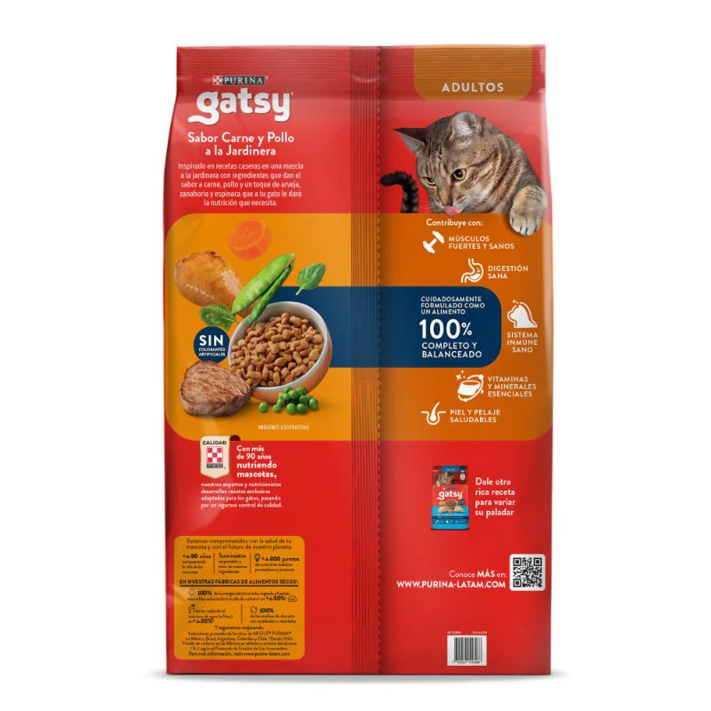 Comida Para Gato Adulto Gatsy Carne Pollo - Image 3