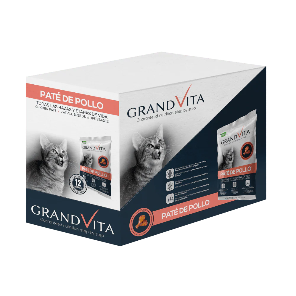 Grand Vita Gato Paté Pollo 100G X 12 Und