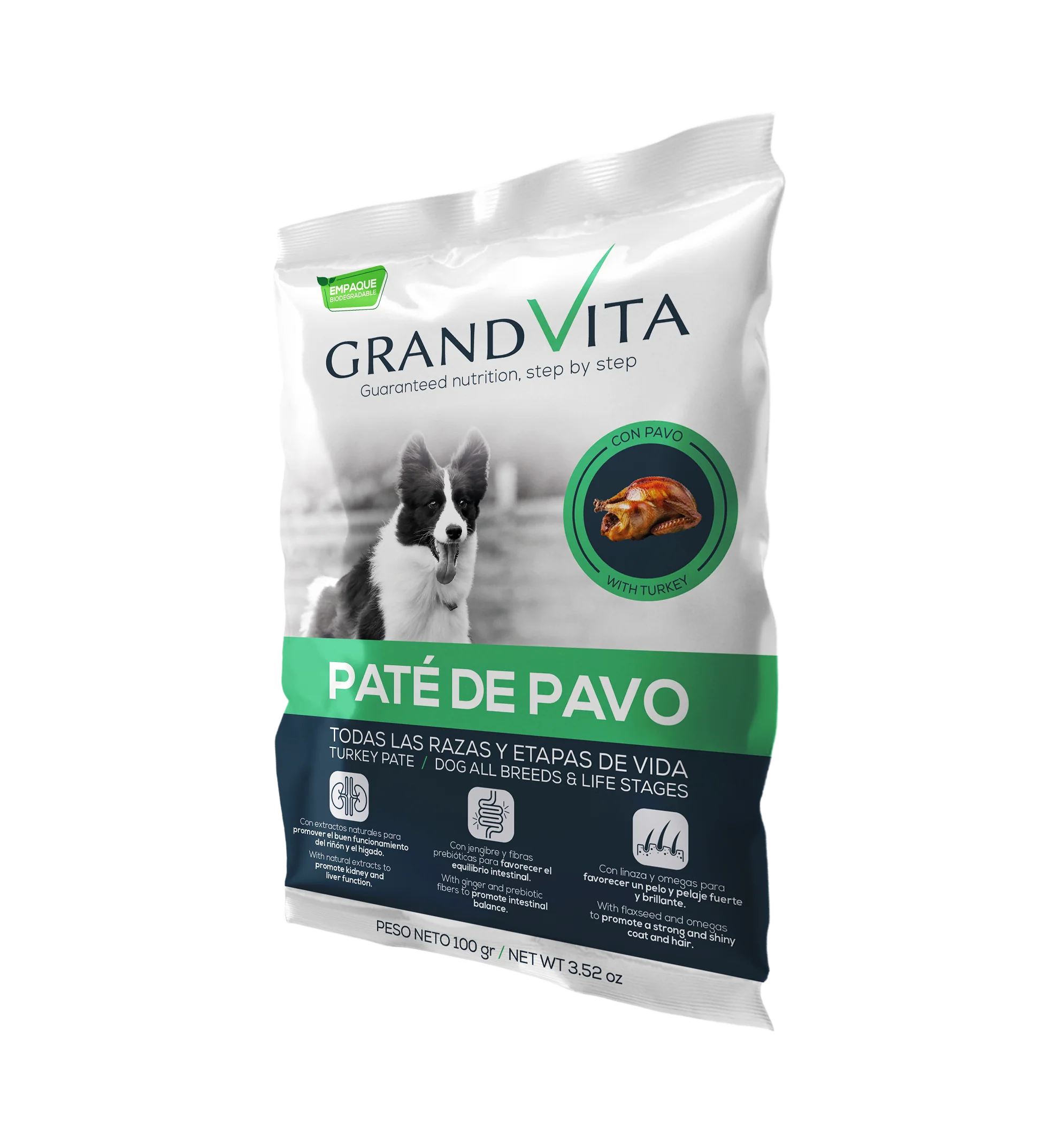 Grand Vita Paté De Pavo Perro 100 Gr