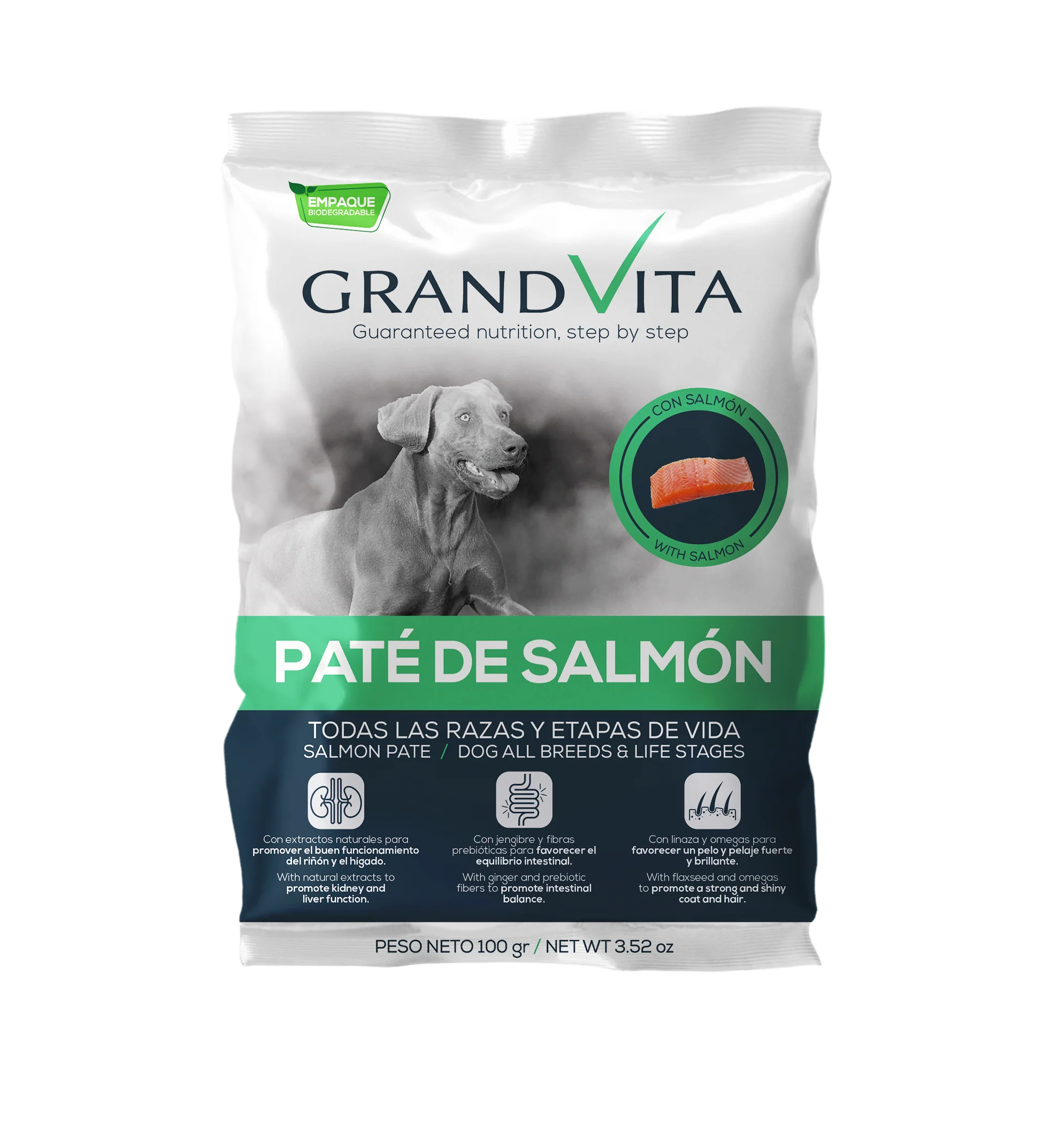 Grand Vita Paté De Salmón Perro 100g