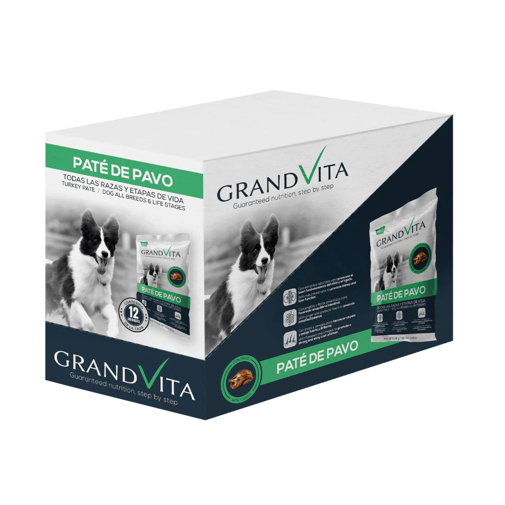 Grand Vita Perro Paté Pavo 100 G X 12 Und